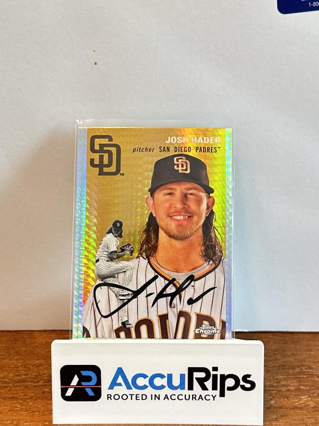 2023 Topps Chrome Platinum '54 Josh Hader BASE CARDS Prism Refractors #130