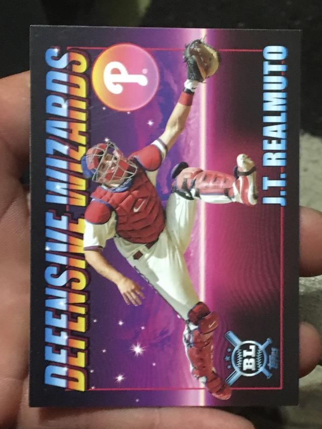 2021 Topps Big League J.T. Realmuto Defensive Wizards Checklist #DW-6