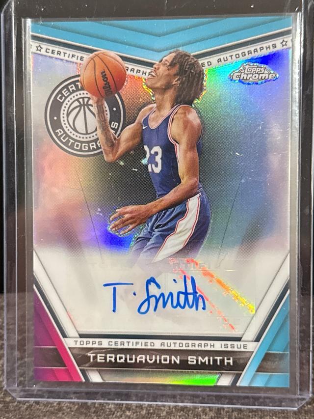 2023-24 Topps Chrome Basketball Terquavion Smith Autograph #CA-TS