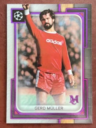 2023-24 Topps Museum Collection UEFA Champions League Gerd Müller Amethyst /99