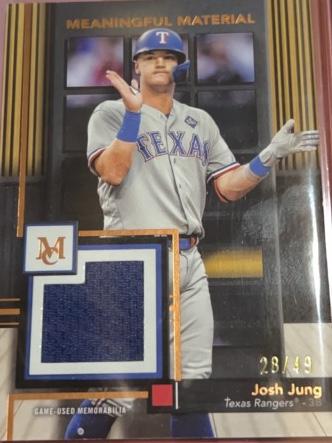 2024 Topps Museum Collection Josh Jung #MMR-JJ