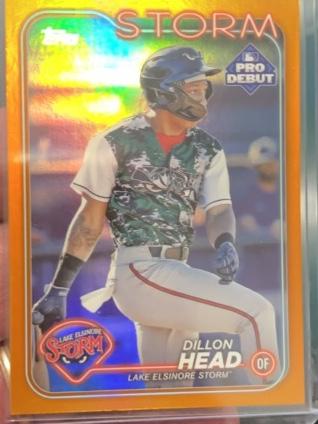 2024 Topps Pro Debut Dillon Head ﻿Base Set Orange /25 #PD-25