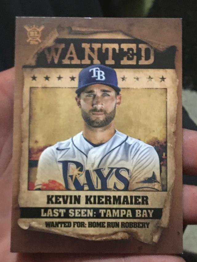 2021 Topps Big League Kevin Kiermaier Wanted Checklist #WT-14