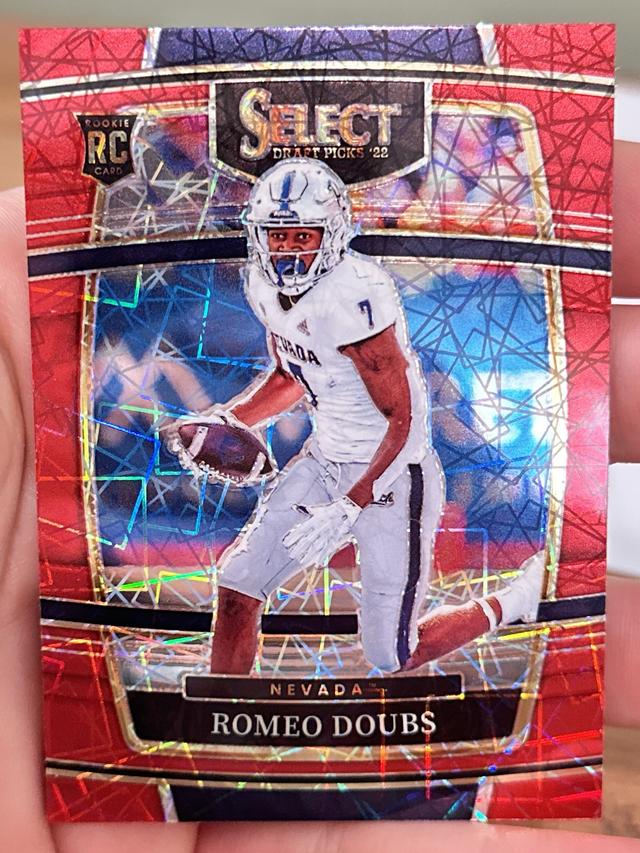 2022 Panini Select Draft Picks Romeo Doubs Red Lazer Prizm #16