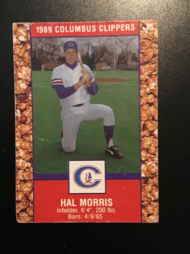 1989 Columbus Clippers Cracker Jack Hal Morris ﻿Set #16