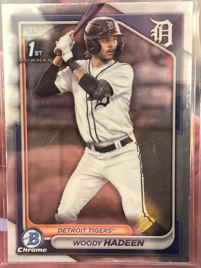 2024 Bowman Draft Woody Hadeen Chrome Base #BDC-17