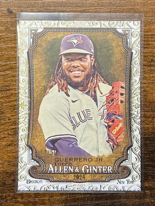 2024 Topps Allen & Ginter Vladimir Guerrero Jr. Gold Foil Filagree /50 #200