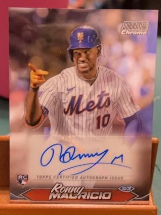 2024 Topps Stadium Club Ronny Mauricio Chrome Autographs #SCCA-RM