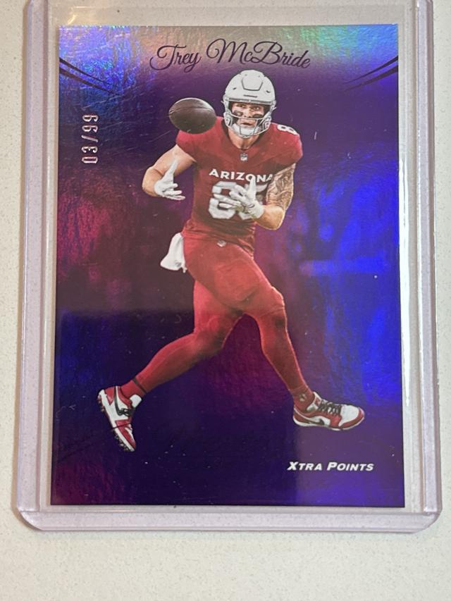 2024 Panini Prestige Football Trey McBride Purple Premium Xtra Points /99 #3