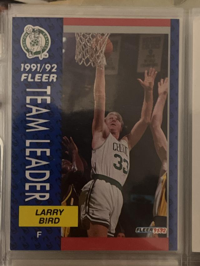 1991-92 Fleer Basketball Larry Bird ﻿Base #373