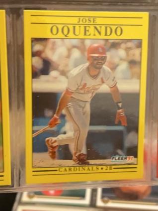 1991 Fleer Jose Oquendo  ﻿Base Set #640