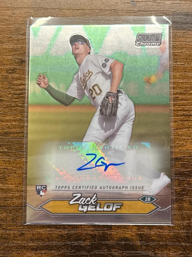 2024 Topps Stadium Club Zack Gelof Chrome Autographs #SCCA-ZG