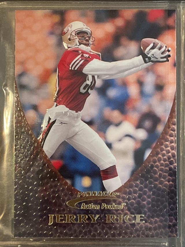 1997 Pinnacle Action Packed Jerry Rice ﻿Base #1