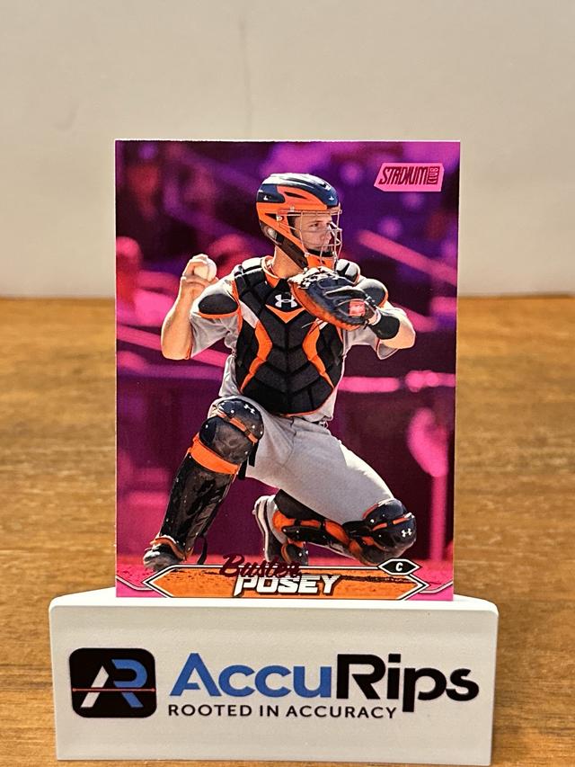 2024 Topps Stadium Club Buster Posey ﻿Base Set Pink Foil #246