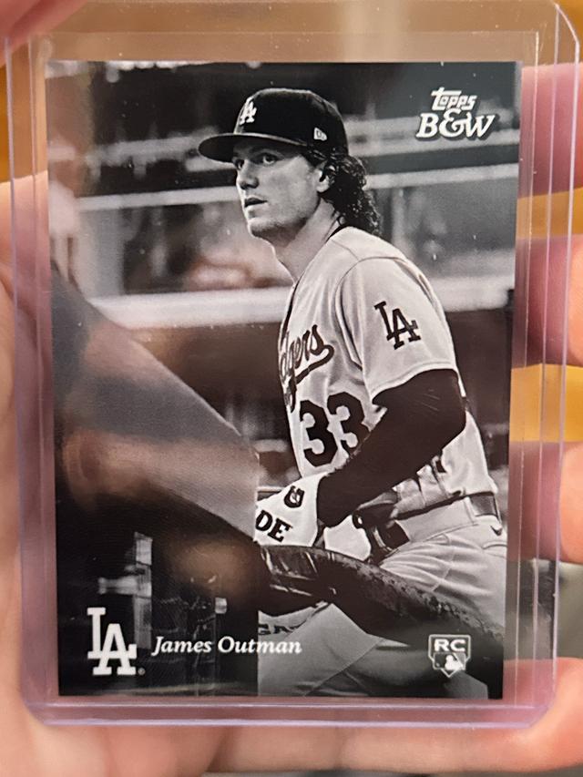 2023 Topps Black and White James Outman Base #98