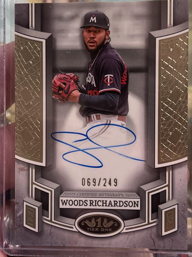 2024 Topps Tier One Simeon Woods Richardson #BOA-SW