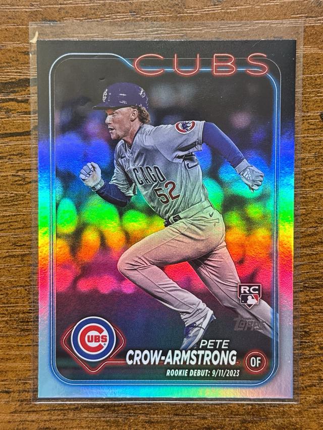 2024 Topps Update Series Pete Crow-Armstrong ﻿Refractor RC Cubs #US91