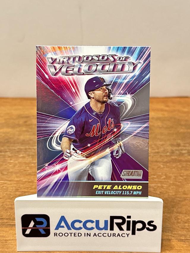 2024 Topps Stadium Club Pete Alonso ﻿Virtuosos of Velocity #VV-14