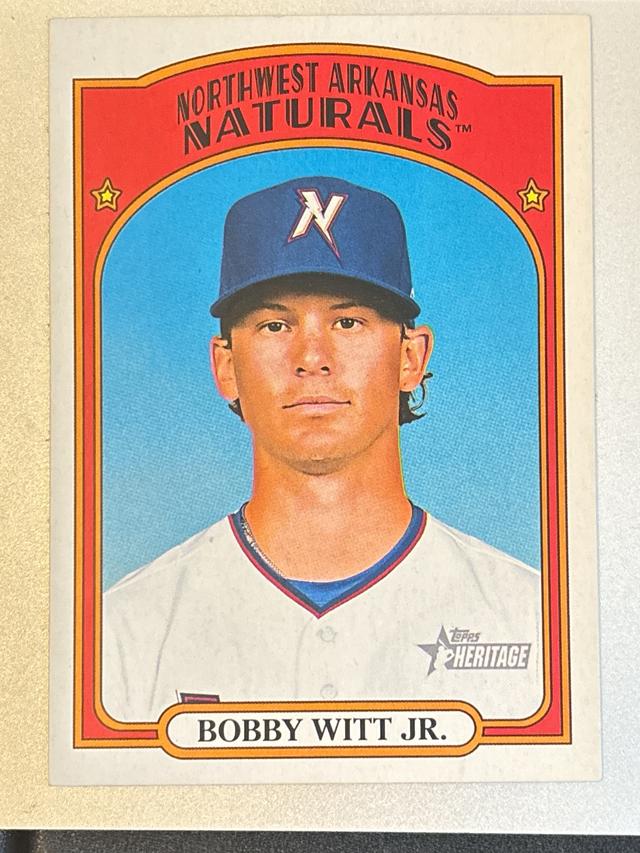 2021 Topps Heritage Minor League Bobby Witt Jr. Base Short Prints SP Set #207