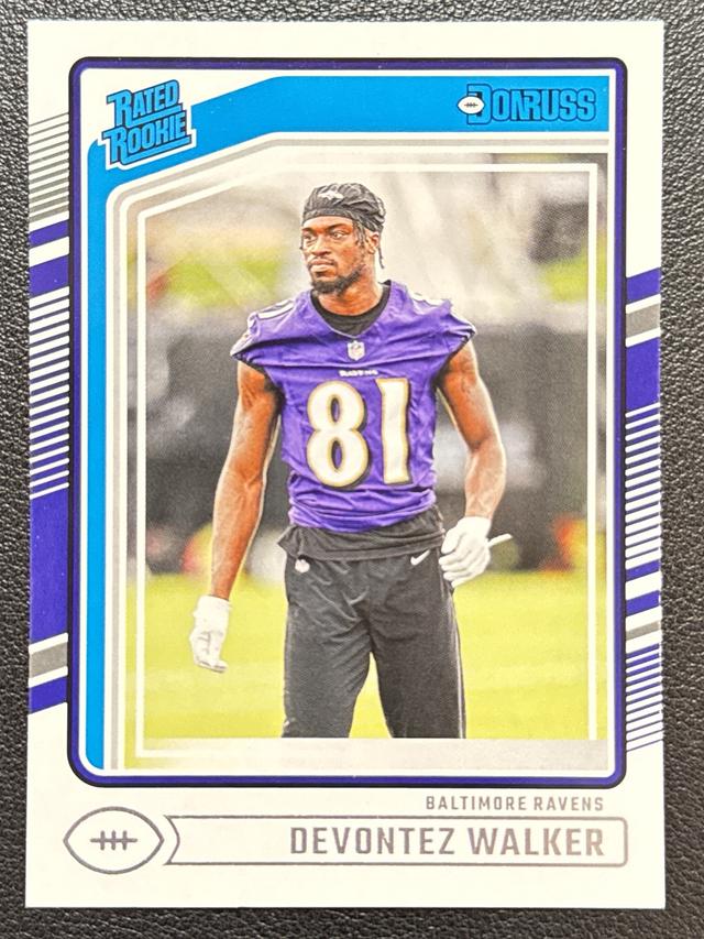 2024 Donruss Football Devontez Walker Rated Rookies #345