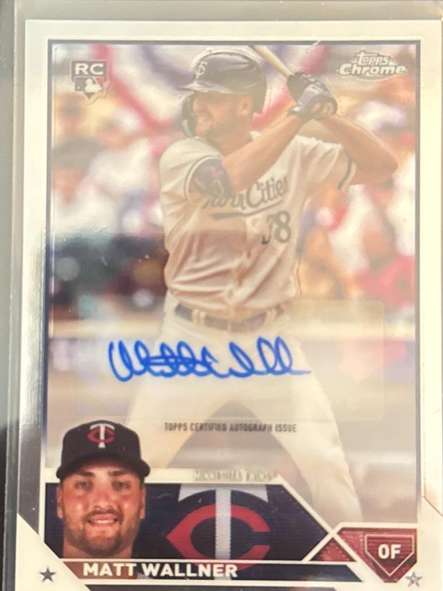 2023 Topps Chrome Update Series Matt Wallner AUTOGRAPH CARDS #AC-MW