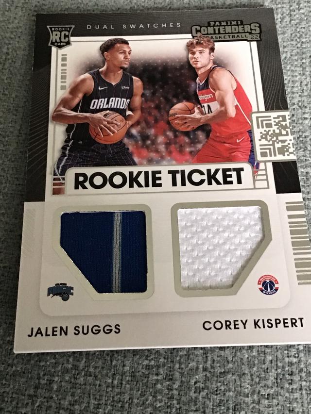 2021-22 Panini Contenders Corey Kispert / Jalen Suggs #RT2-ZAG