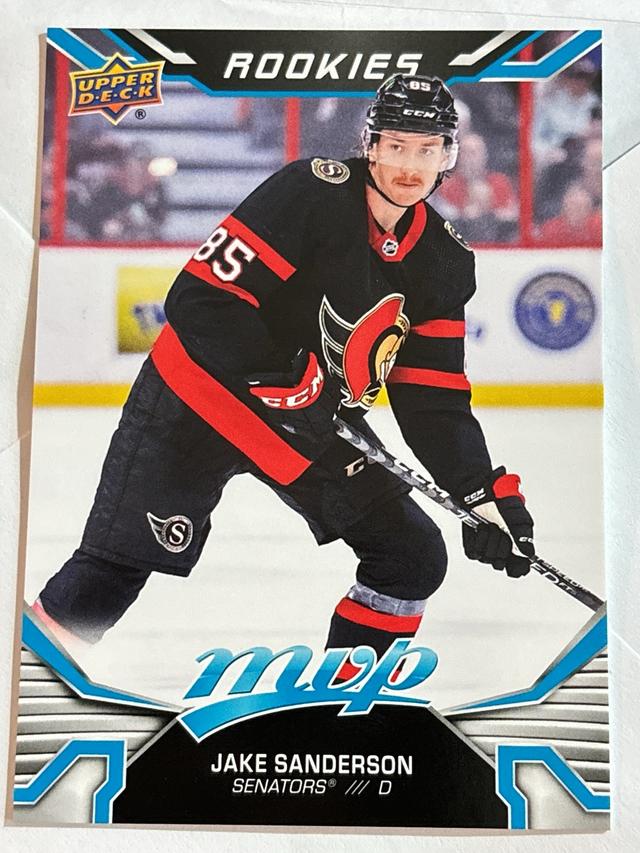 2022-23 Upper Deck MVP Jake Sanderson Rookie Redemptions Division Set #258