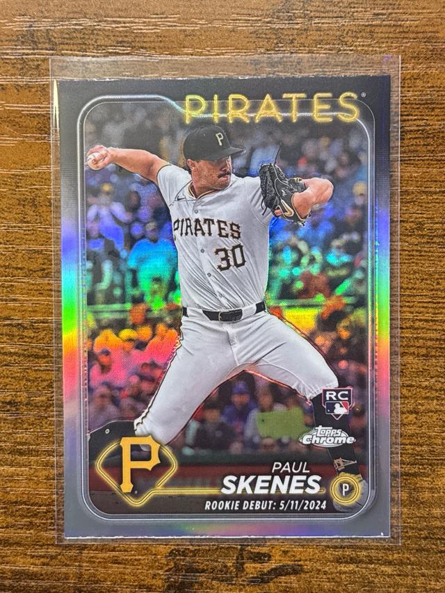 2024 Topps Chrome Update Paul Skenes Rookie Debut Refractor #USC27 RC Pirates