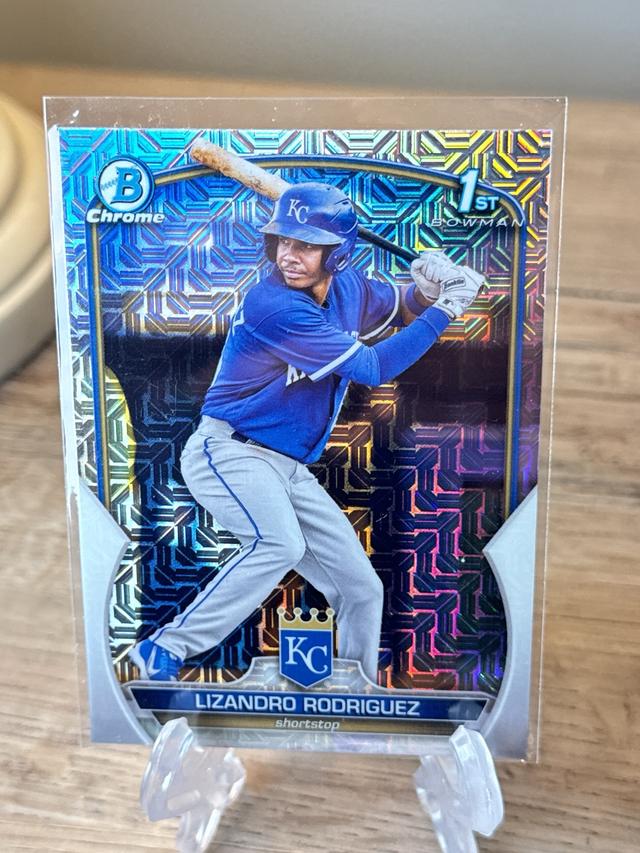 2023 Bowman Chrome Mega Lizandro Rodriguez Base Chrome Prospects Mojo #BCP-47