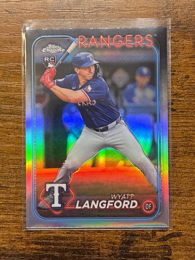 2024 Topps Chrome Update Wyatt Langford RC Refractor #USC35