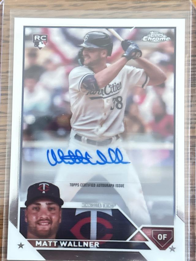 2023 Topps Chrome Update Series Matt Wallner Base Autographs Checklist #AC-MW