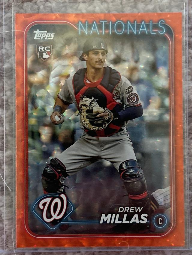 2024 Topps Series 2 Drew Millas BASE SET Orange Foil /299 #530