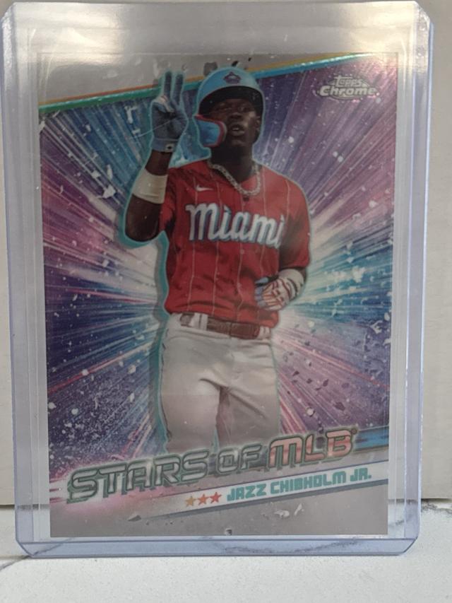 2024 Topps Series 1 Jazz Chisholm Jr. CHROME STARS OF MLB Chrome #CSMLB-10