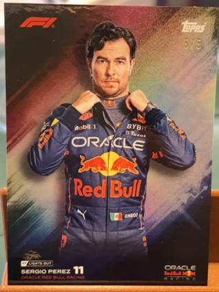 2022-23 Topps Lights Out Formula 1 Sergio Perez ﻿Lights Rainbow /5 #11