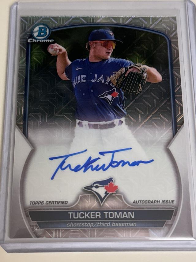 2023 Bowman Chrome Mega Tucker Toman MEGA CHROME AUTOGRAPHS #BCMA-TT