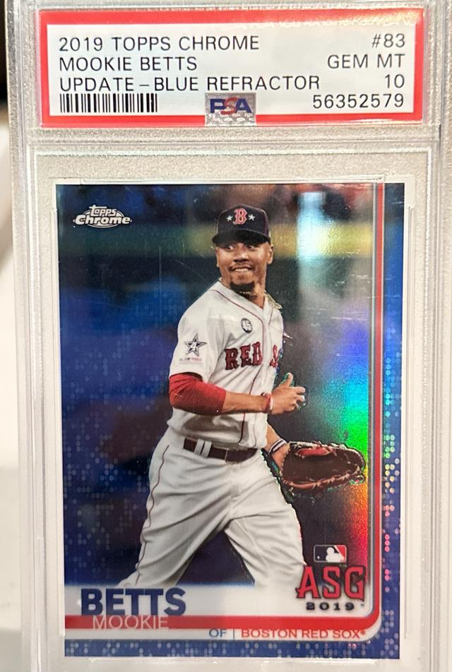 2019 Topps Chrome Mega Mookie Betts PSA 10 ALL STAR #83