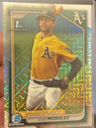 2024 Bowman Chrome Mega Box Luis Morales CHROME PROSPECT #BCP-157