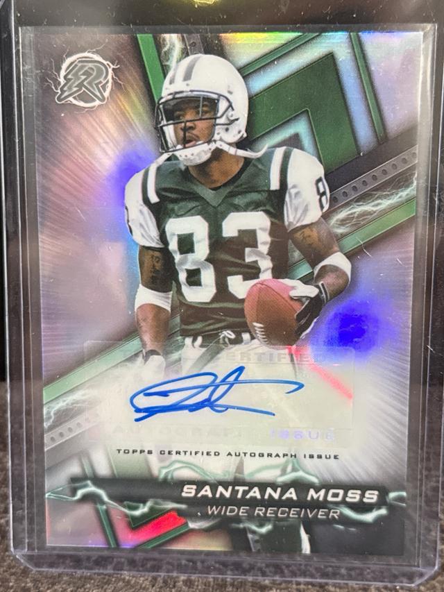 2023 Topps Composite Santana Moss Resurgence Signatures #RA-SM Jets Redskins