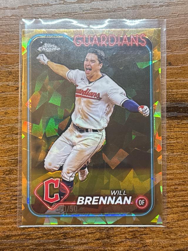 2024 Topps Chrome Sapphire Will Brennan Gold /50 #311