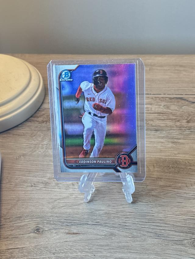 2022 Bowman Draft Eddinson Paulino Bowman Chrome Checklist Refractor #BDC-62