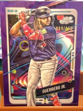 2024 Topps Cosmic Chrome Vladimir Guerrero Jr. Purple Nebula Refractor /150 #91