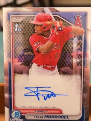 2024 Bowman Felix Morrobel CHROME PROSPECT AUTOGRAPHS I #CPA-FM