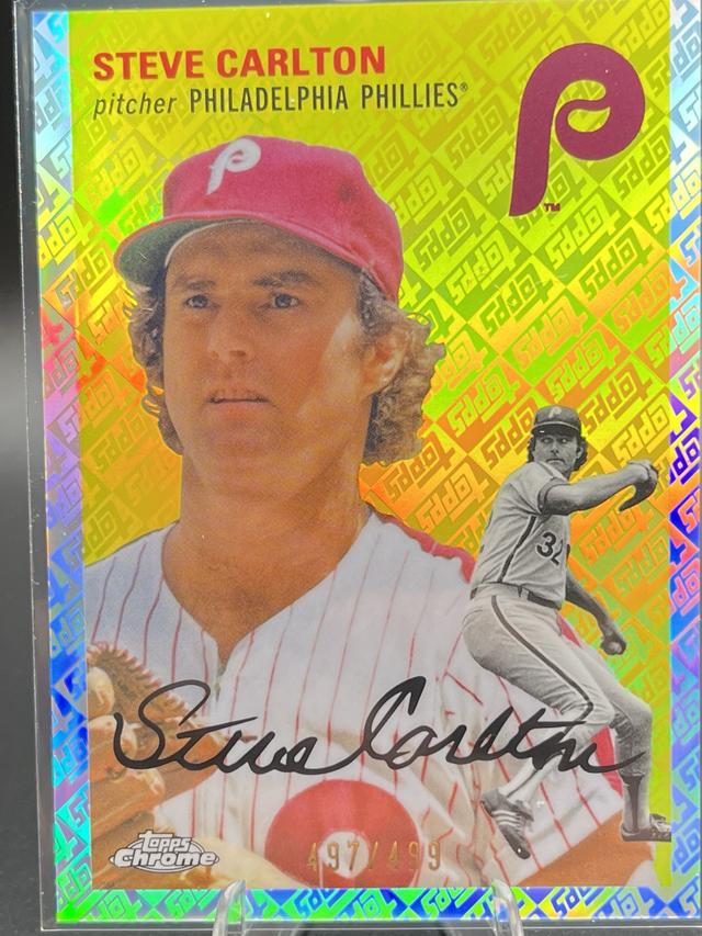 2023 Topps Chrome Platinum '54 Steve Carlton BASE CARDS /499 #97