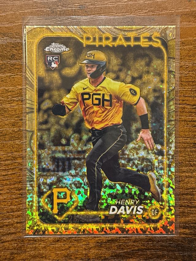 2024 Topps Gilded Collection Henry Davis Mini-Diamond Gold Refractors /50 #88