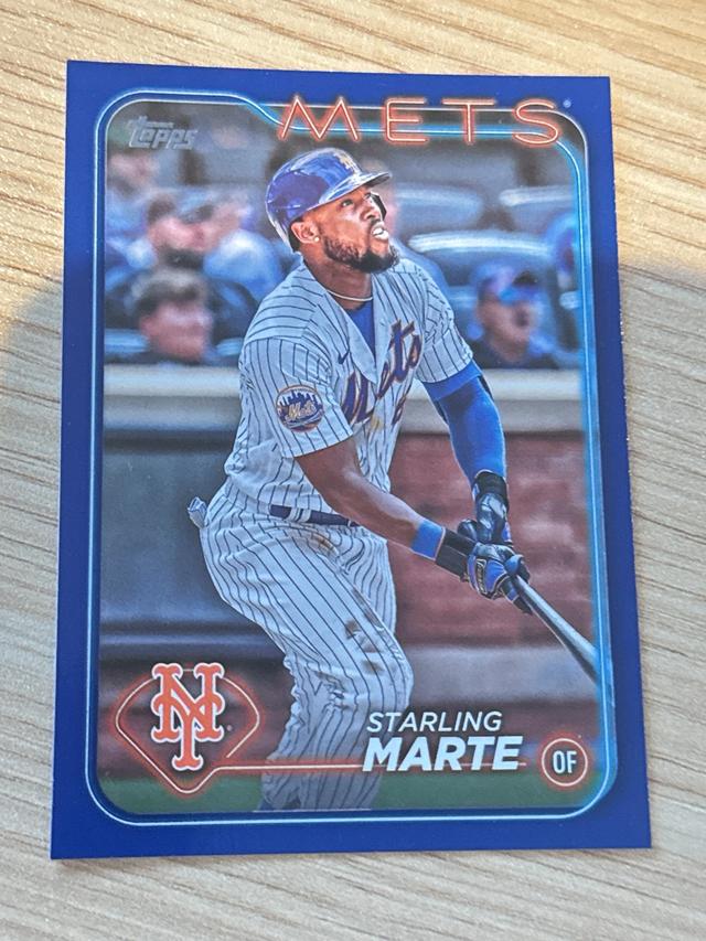 2024 Topps Series 1 Starling Marte BASE CARD SET Royal Blue #317