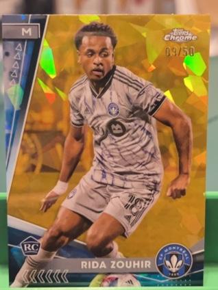 2024 Topps Chrome Sapphire MLS Rida Zouhir ﻿Base Set Gold /50 #187