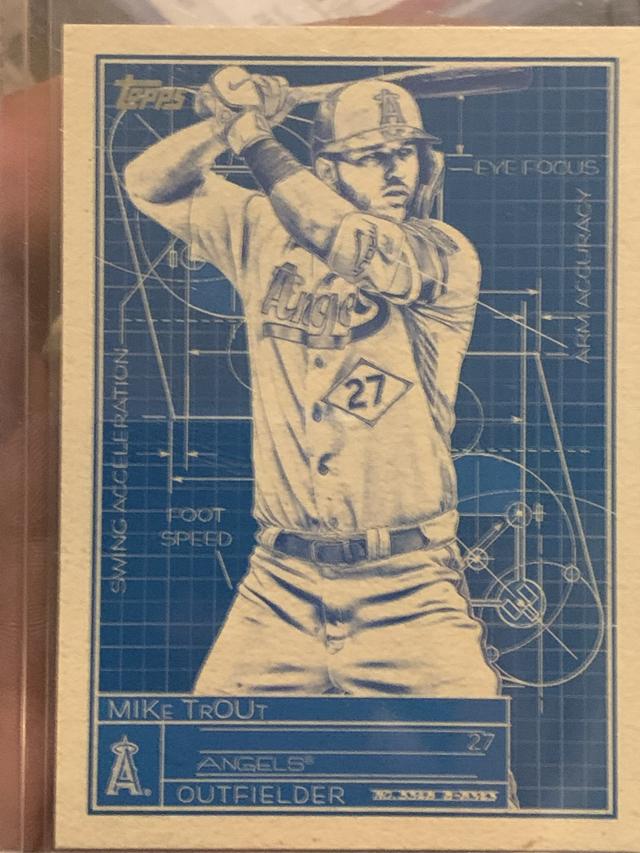 2024 Topps Series 1 Mike Trout SUPERSTAR BLUEPRINT #SB-2