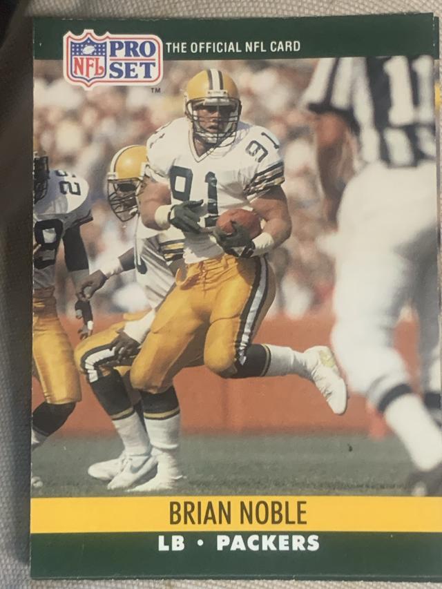 1990 Pro Set Football Brian Noble ﻿Base #505