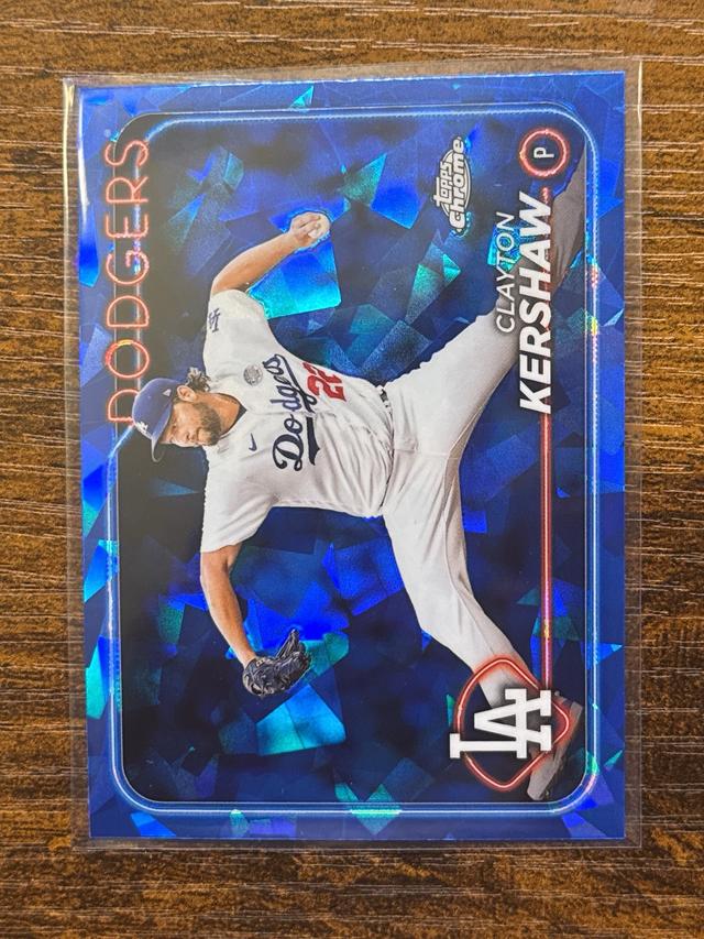 2024 Topps Chrome Sapphire Clayton Kershaw ﻿Dodgers #351