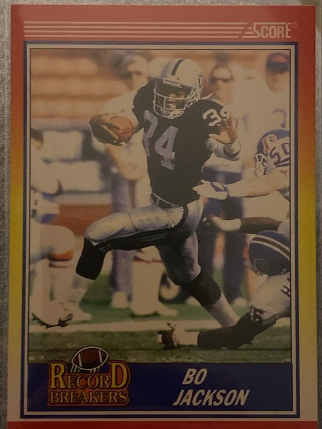 1990 Score Football Bo Jackson Base Set #591